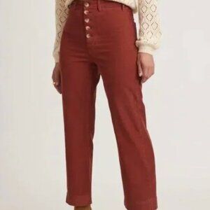 Marine Layer Bridget Barn Red Corduroy Pants